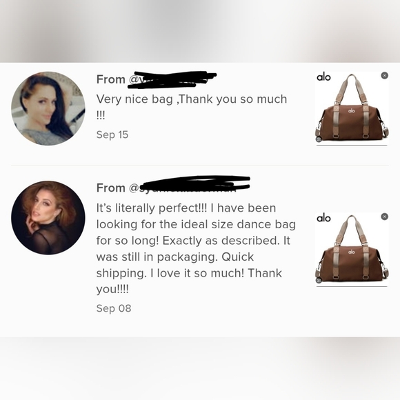 Alo Yoga Gym Travel Duffle Tote Bag Oversized In Brown - Picture 6 of 6